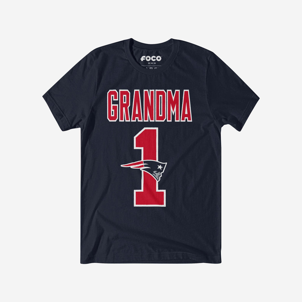 New England Patriots Number 1 Grandma T-Shirt FOCO S - FOCO.com