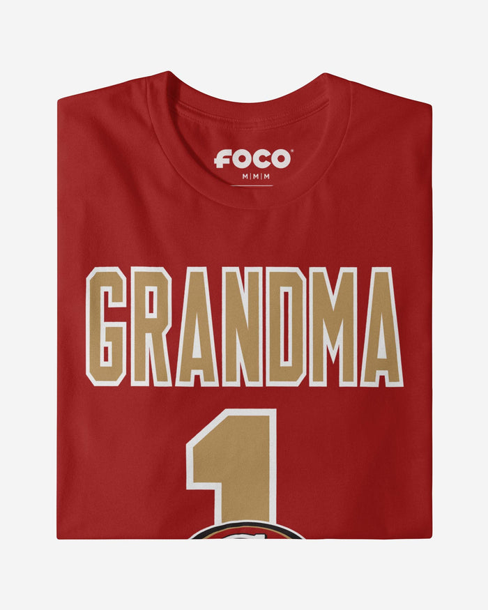 San Francisco 49ers Number 1 Grandma T-Shirt FOCO - FOCO.com