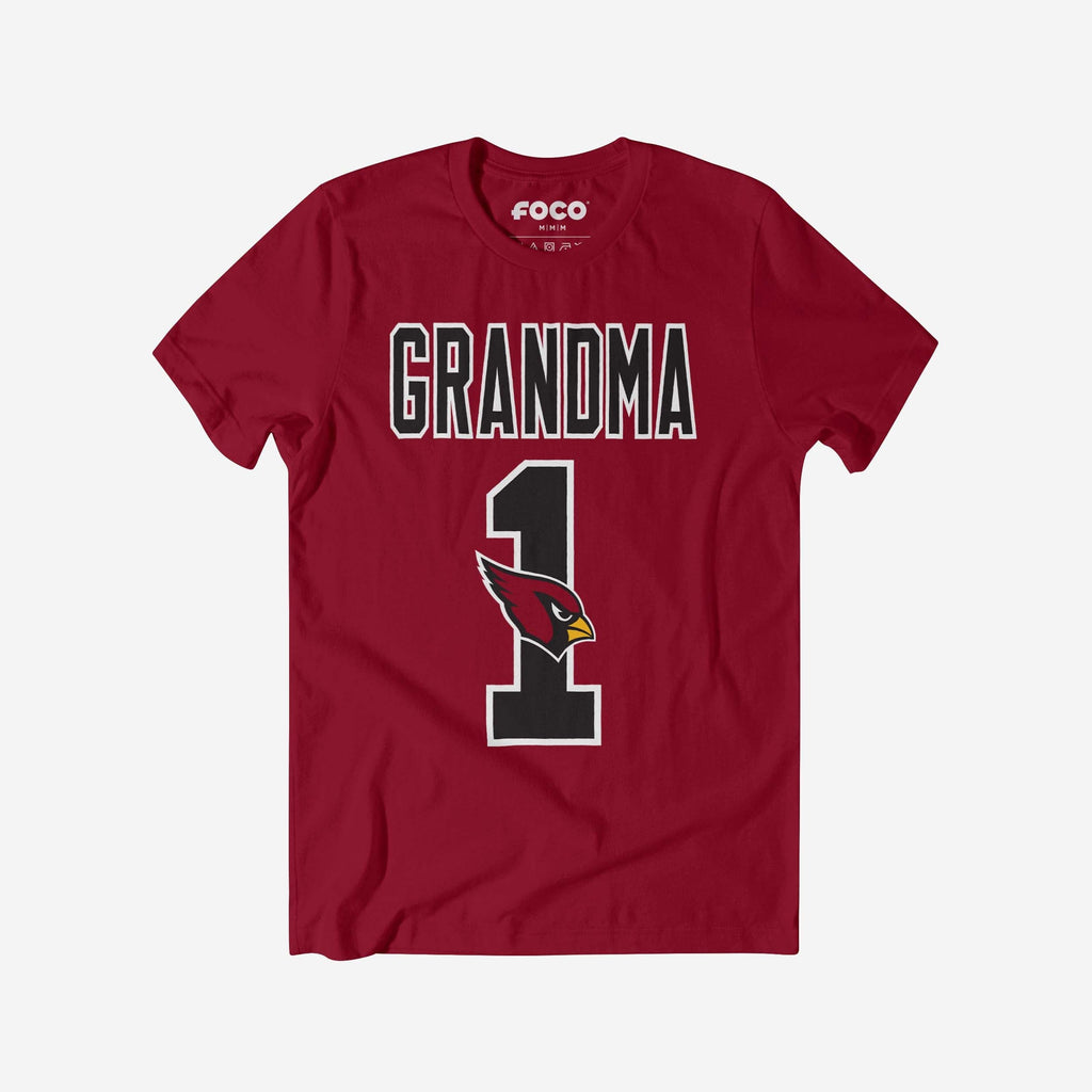 Arizona Cardinals Number 1 Grandma T-Shirt FOCO S - FOCO.com