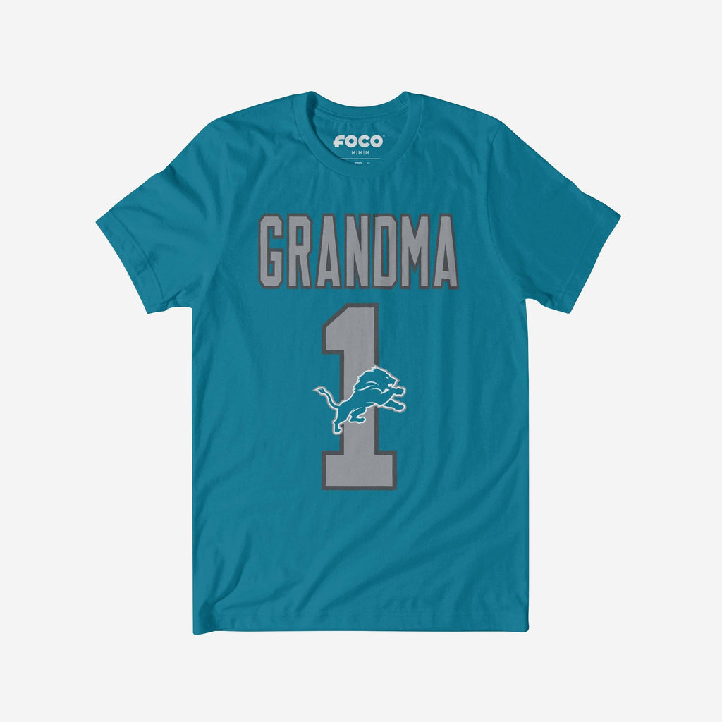 Detroit Lions Number 1 Grandma T-Shirt FOCO S - FOCO.com