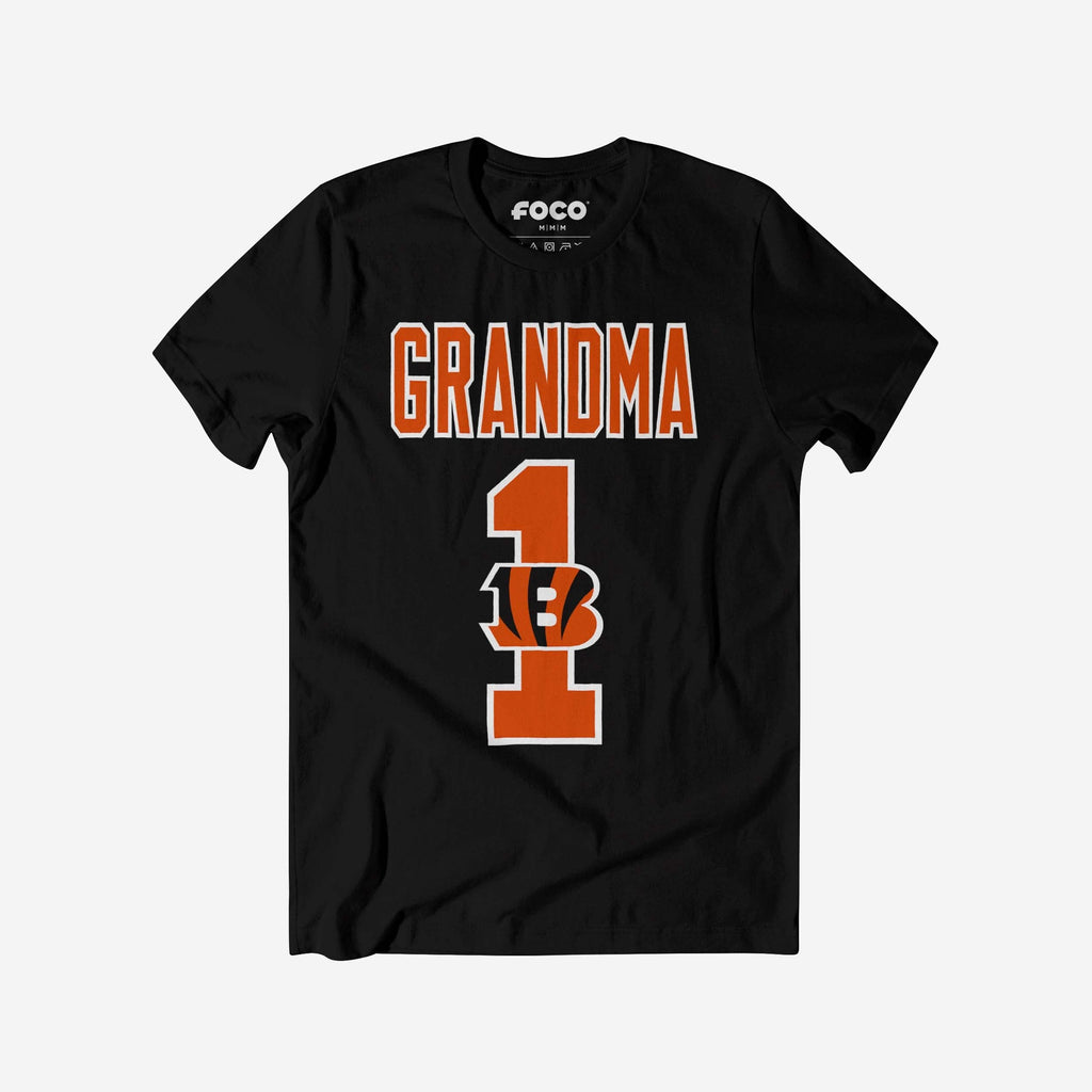 Cincinnati Bengals Number 1 Grandma T-Shirt FOCO S - FOCO.com