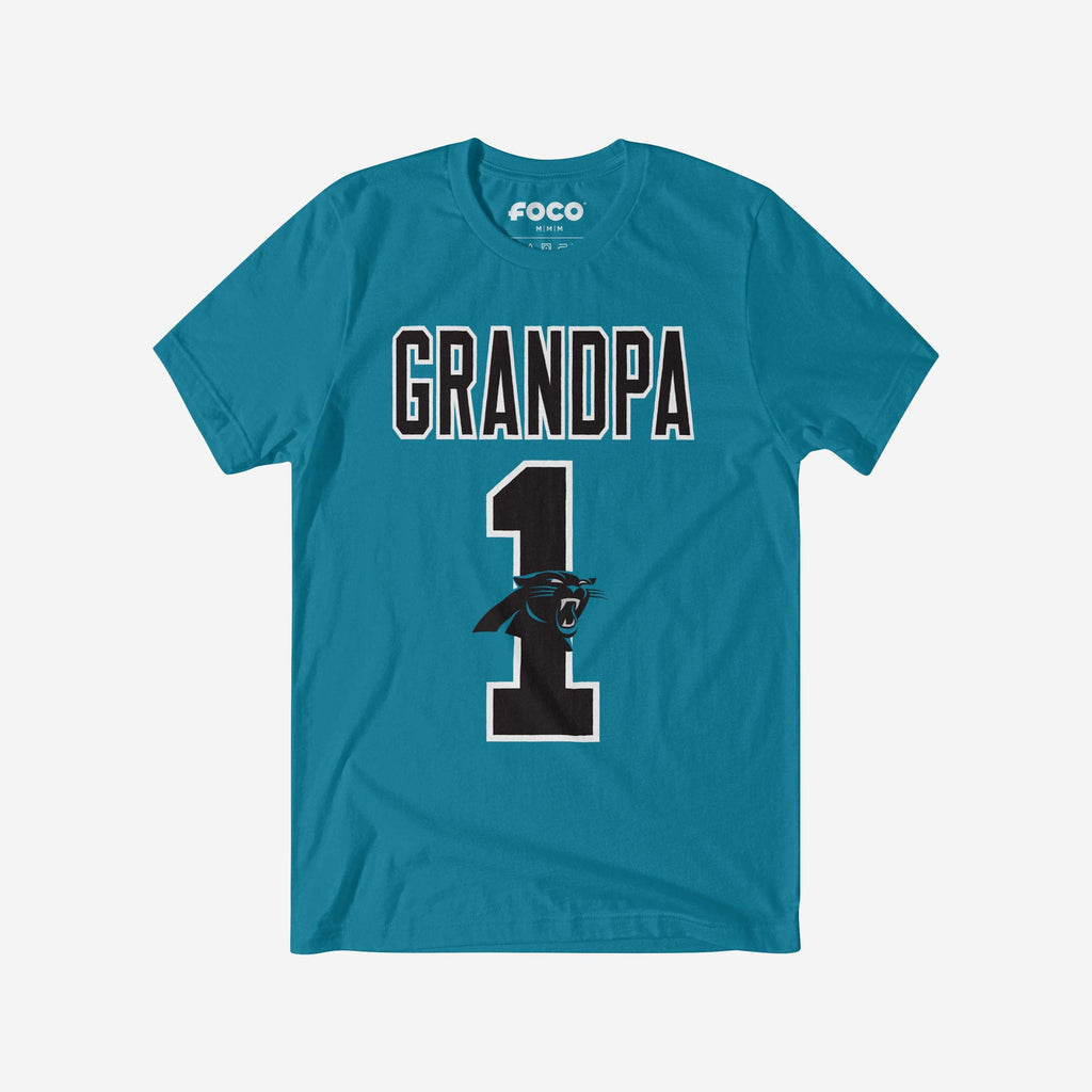 Carolina Panthers Number 1 Grandpa T-Shirt FOCO S - FOCO.com