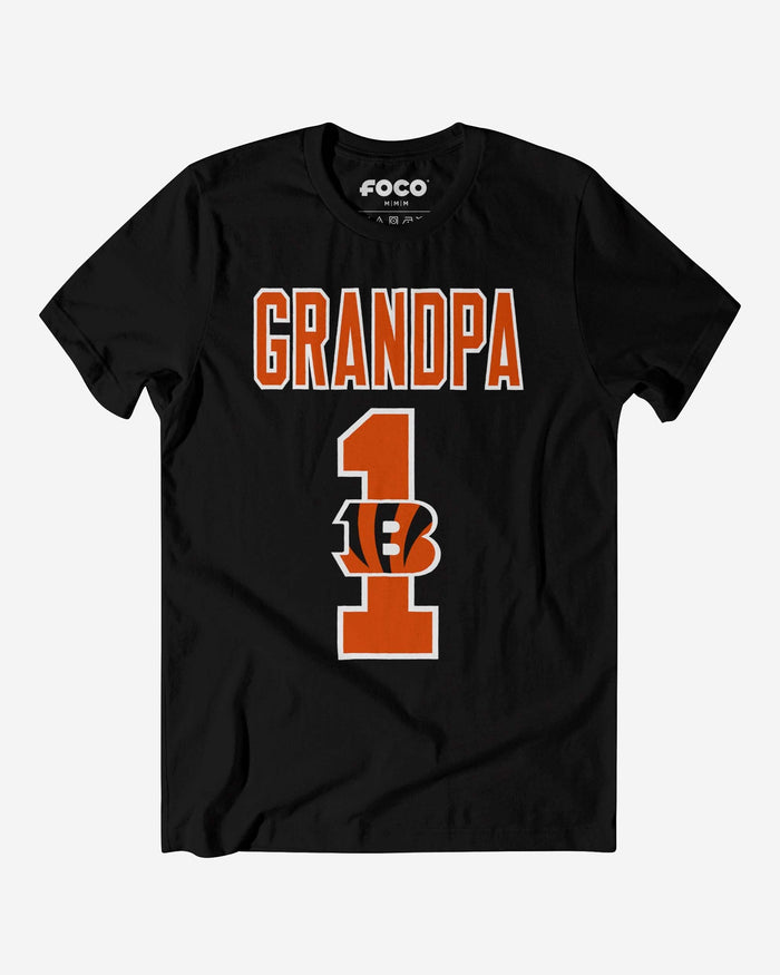 Cincinnati Bengals Number 1 Grandpa T-Shirt FOCO S - FOCO.com