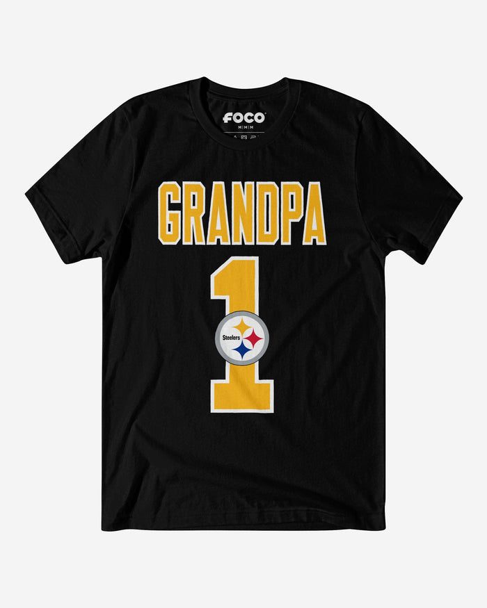 Pittsburgh Steelers Number 1 Grandpa T-Shirt FOCO S - FOCO.com