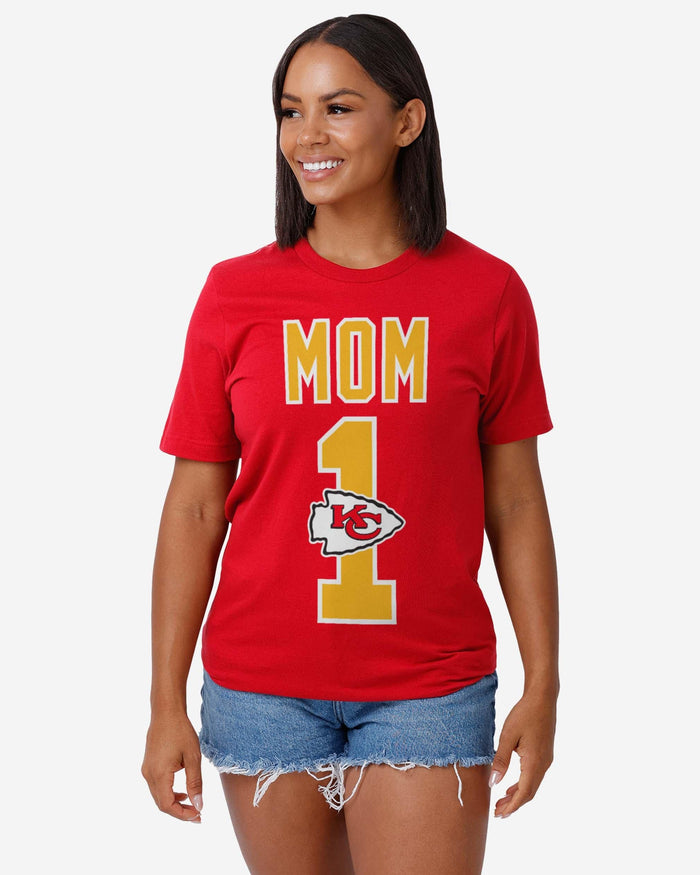 Kansas City Chiefs Number 1 Mom T-Shirt FOCO - FOCO.com