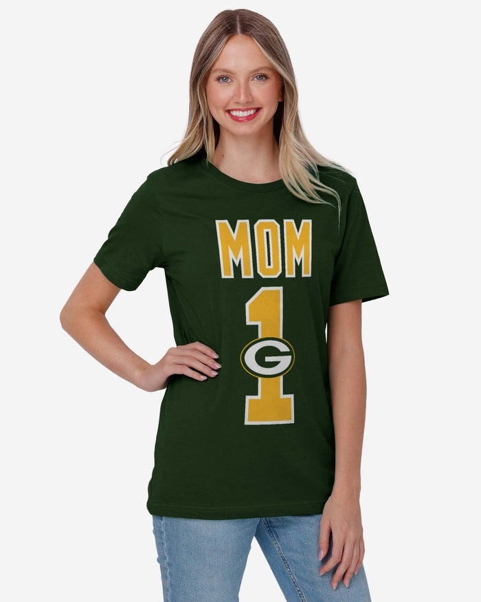 Green Bay Packers Number 1 Mom T-Shirt FOCO - FOCO.com