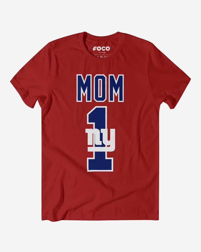 New York Giants Number 1 Mom T-Shirt FOCO S - FOCO.com