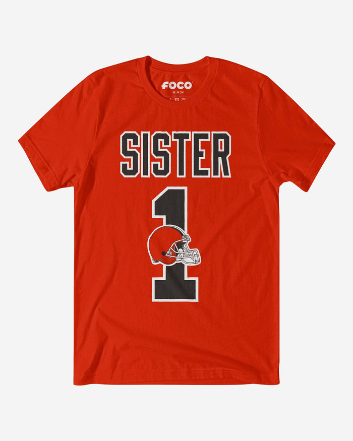 Cleveland Browns Number 1 Sister T-Shirt FOCO S - FOCO.com