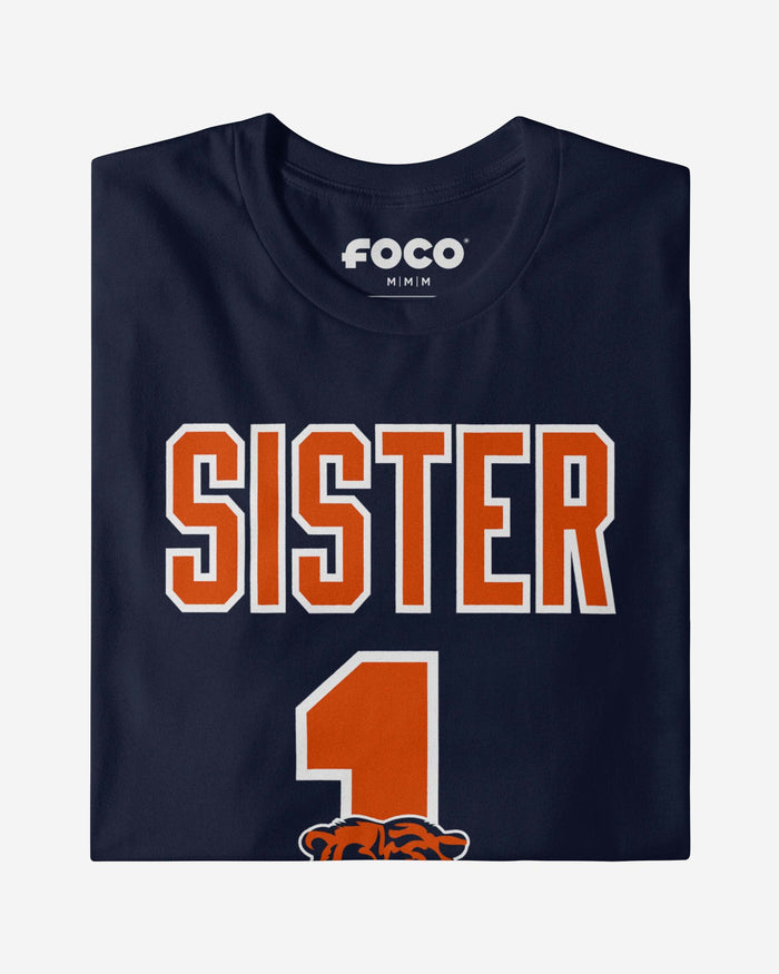 Chicago Bears Number 1 Sister T-Shirt FOCO - FOCO.com