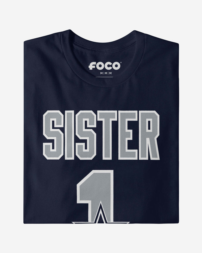 Dallas Cowboys Number 1 Sister T-Shirt FOCO - FOCO.com