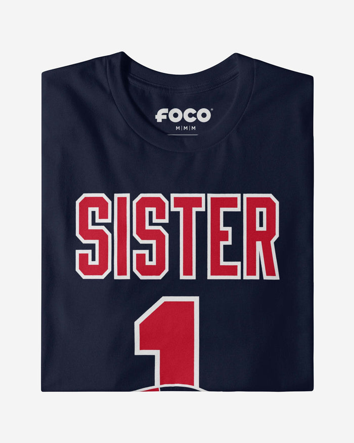 New England Patriots Number 1 Sister T-Shirt FOCO - FOCO.com