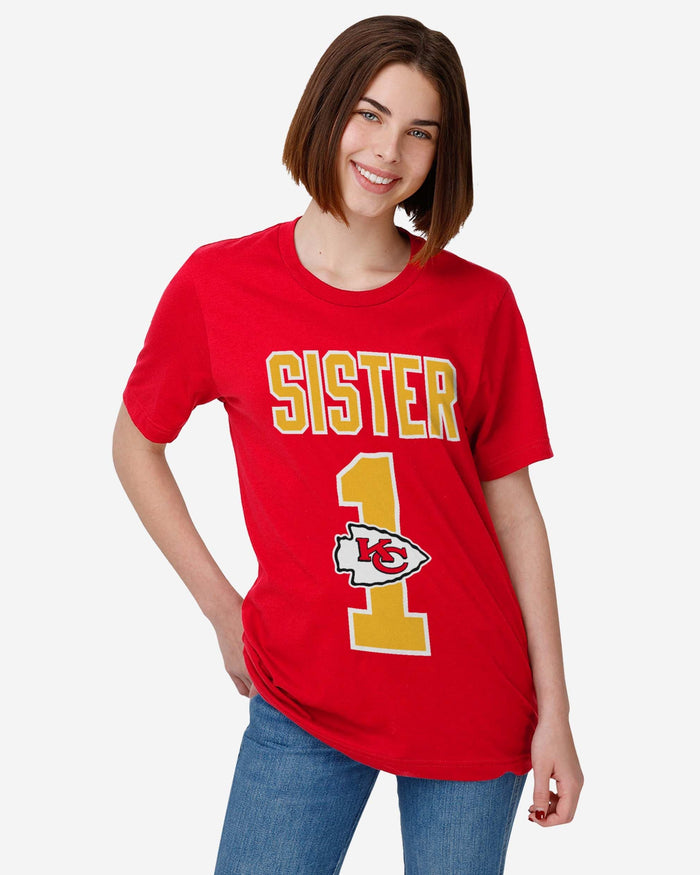 Kansas City Chiefs Number 1 Sister T-Shirt FOCO - FOCO.com