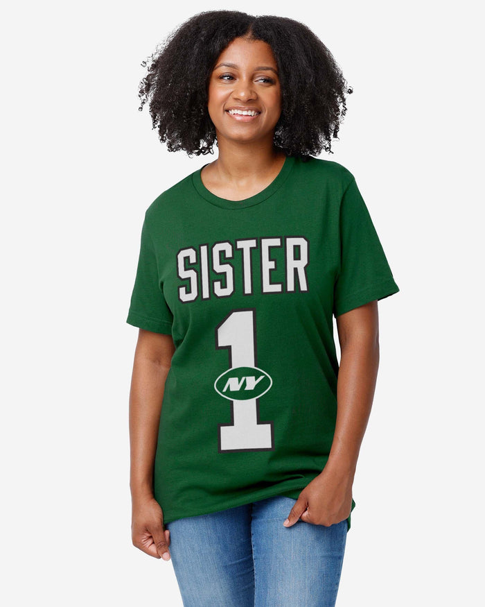 New York Jets Number 1 Sister T-Shirt FOCO - FOCO.com