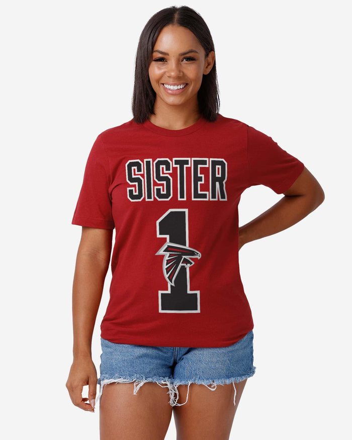 Atlanta Falcons Number 1 Sister T-Shirt FOCO - FOCO.com