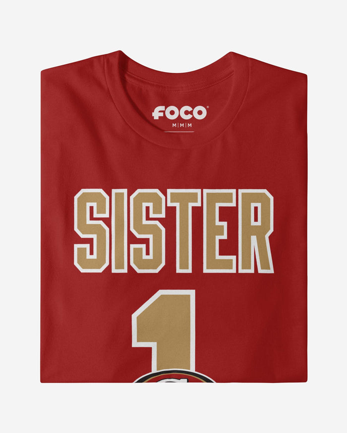 San Francisco 49ers Number 1 Sister T-Shirt FOCO - FOCO.com