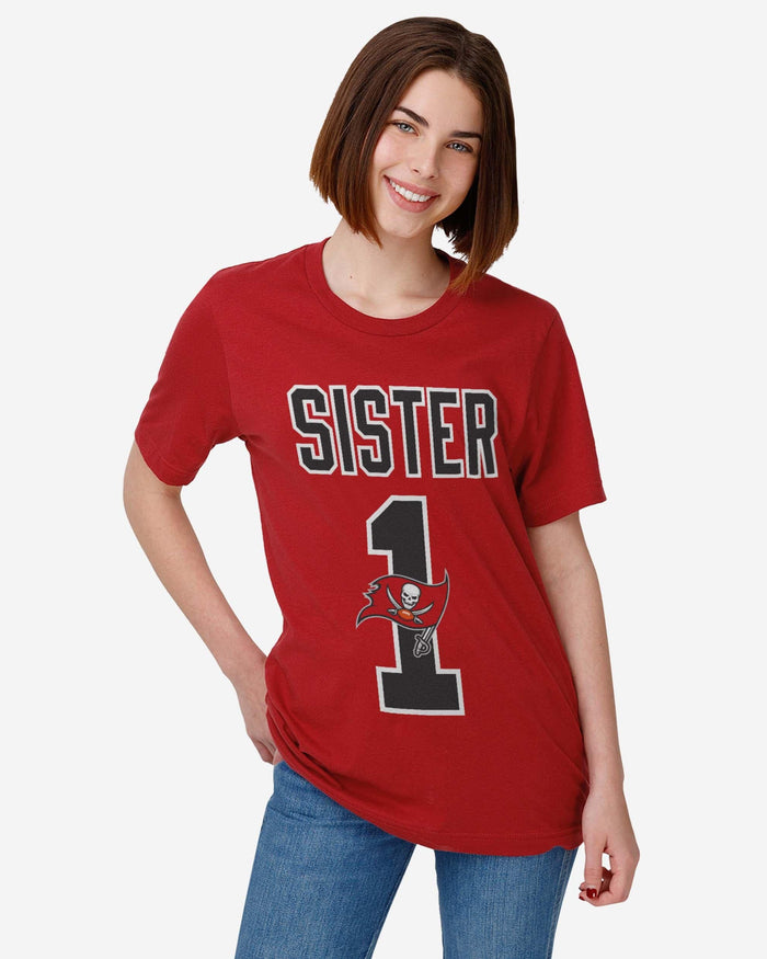 Tampa Bay Buccaneers Number 1 Sister T-Shirt FOCO - FOCO.com