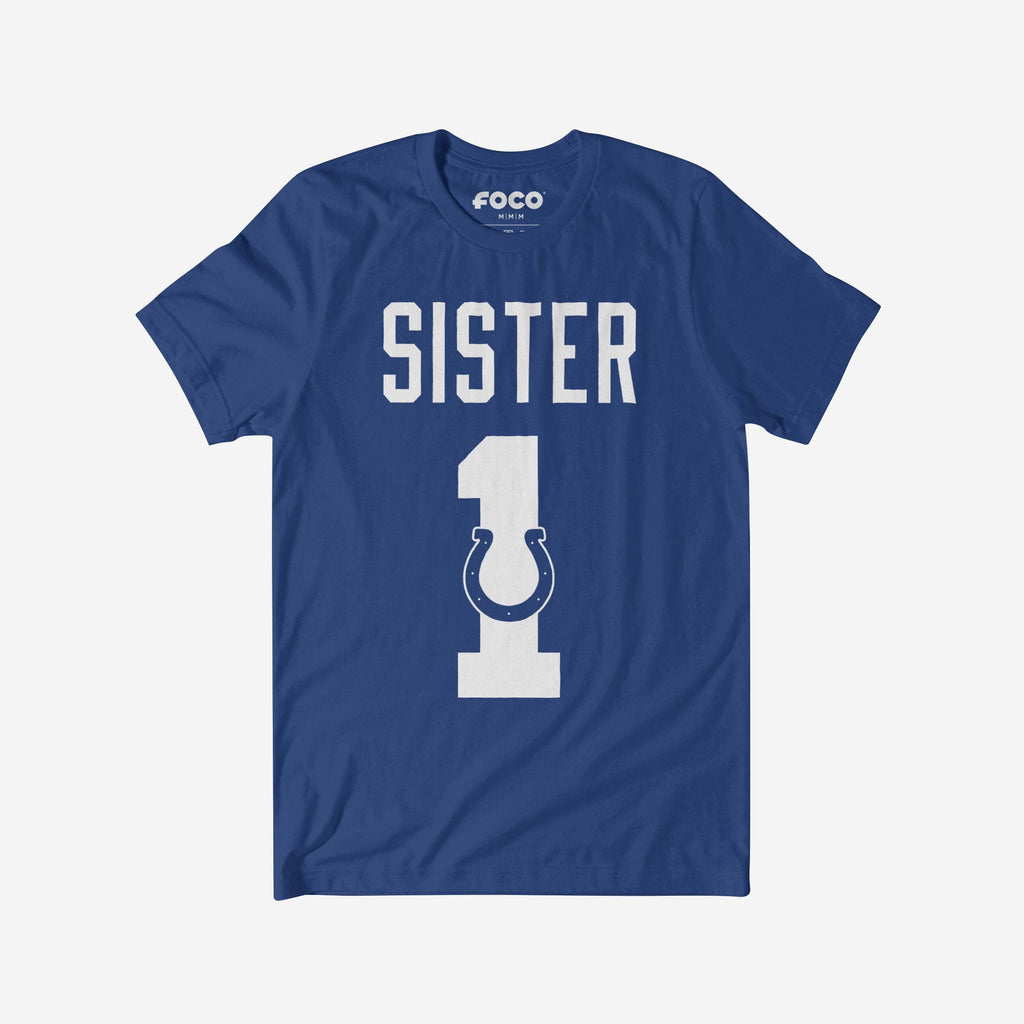 Indianapolis Colts Number 1 Sister T-Shirt FOCO S - FOCO.com