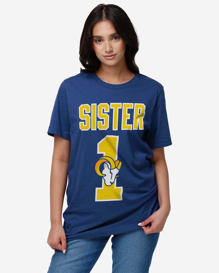 Los Angeles Rams Number 1 Sister T-Shirt FOCO - FOCO.com