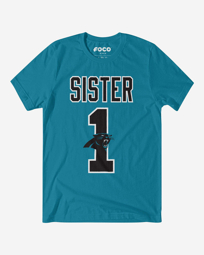 Carolina Panthers Number 1 Sister T-Shirt FOCO S - FOCO.com