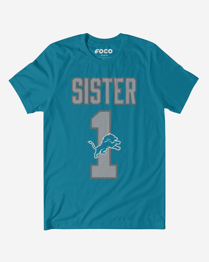 Detroit Lions Number 1 Sister T-Shirt FOCO S - FOCO.com