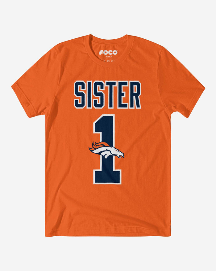 Denver Broncos Number 1 Sister T-Shirt FOCO S - FOCO.com