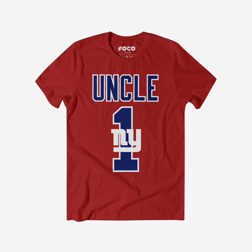 New York Giants Number 1 Uncle T-Shirt FOCO S - FOCO.com