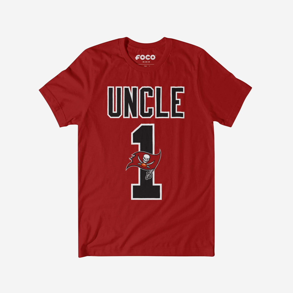 Tampa Bay Buccaneers Number 1 Uncle T-Shirt FOCO S - FOCO.com