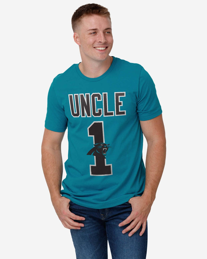 Carolina Panthers Number 1 Uncle T-Shirt FOCO - FOCO.com