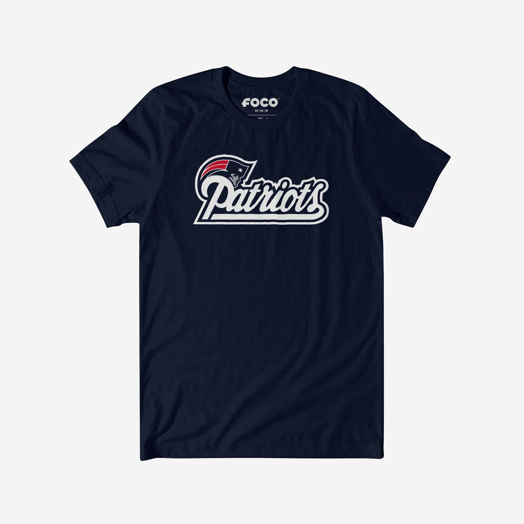 New England Patriots 2000 Retro Logo T-Shirt FOCO Navy S - FOCO.com