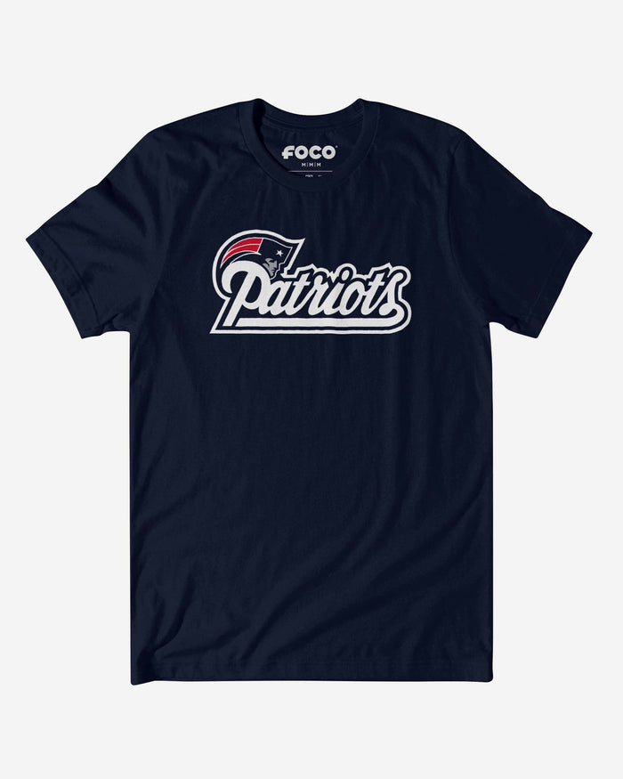 New England Patriots 2000 Retro Logo T-Shirt FOCO Navy S - FOCO.com