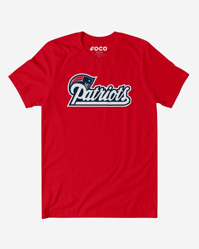 New England Patriots 2000 Retro Logo T-Shirt FOCO Red S - FOCO.com