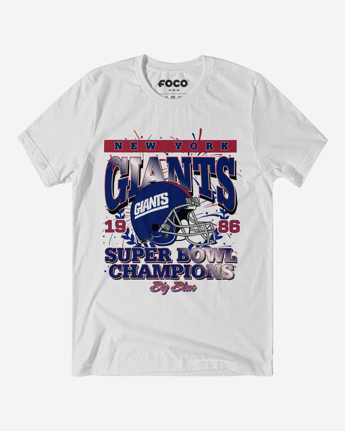 New York Giants Super Bowl XXI Champions T-Shirt FOCO S - FOCO.com