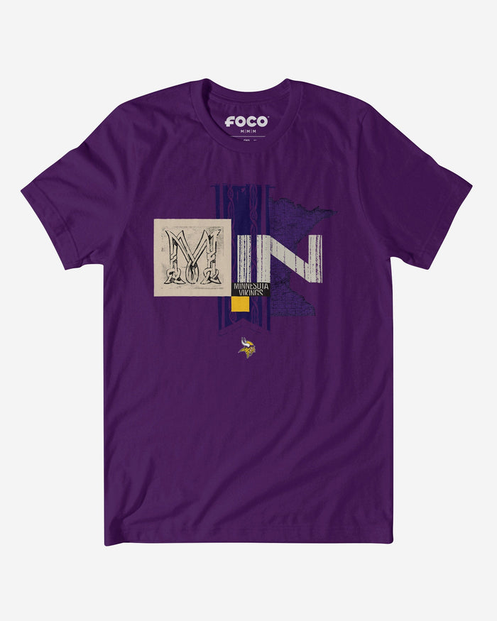 Minnesota Vikings 2025 NFL Draft Cluster T-Shirt FOCO S - FOCO.com