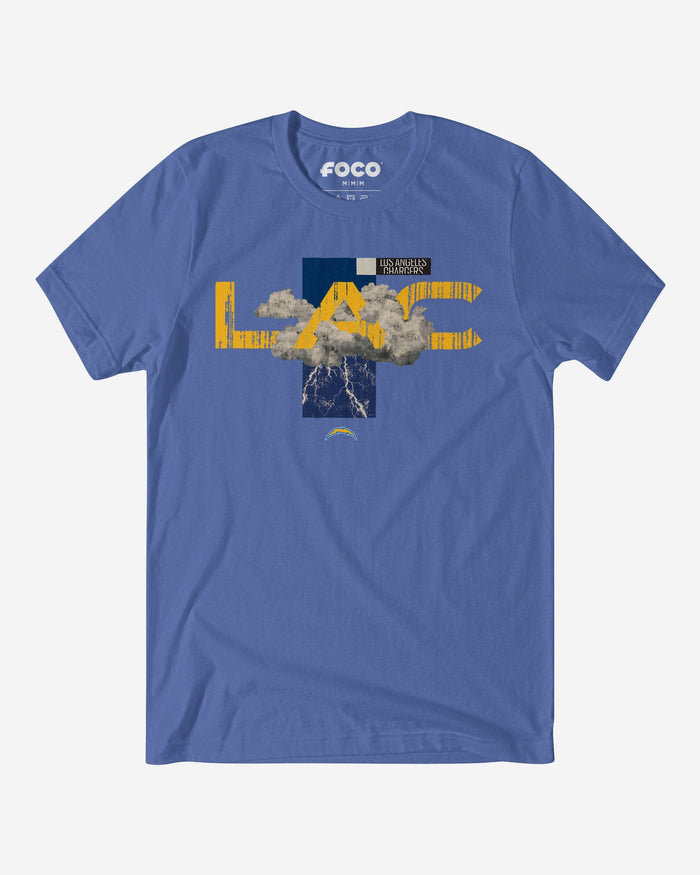Los Angeles Chargers 2025 NFL Draft Cluster T-Shirt FOCO S - FOCO.com