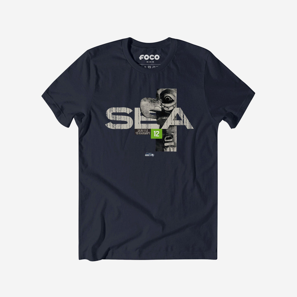 Seattle Seahawks 2025 NFL Draft Cluster T-Shirt FOCO S - FOCO.com