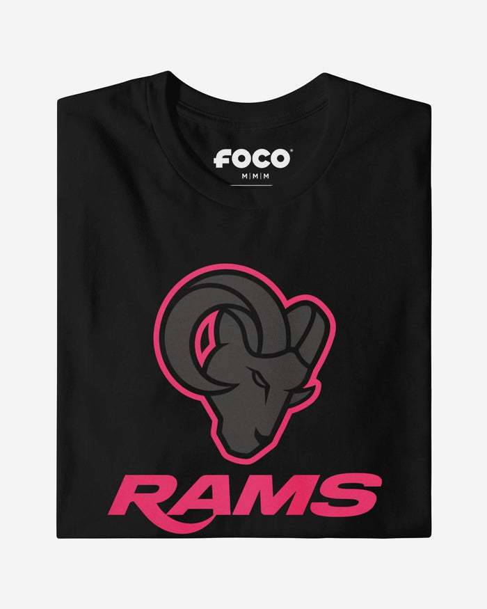Los Angeles Rams Highlight Reel T-Shirt FOCO Black/Neon Pink S - FOCO.com