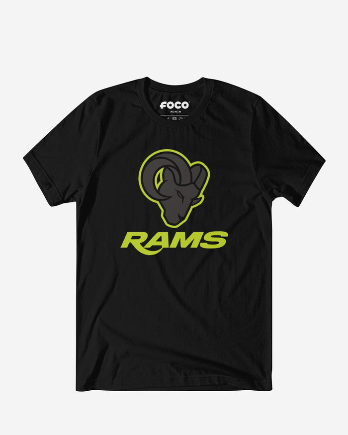Los Angeles Rams Highlight Reel T-Shirt FOCO Black/Volt S - FOCO.com