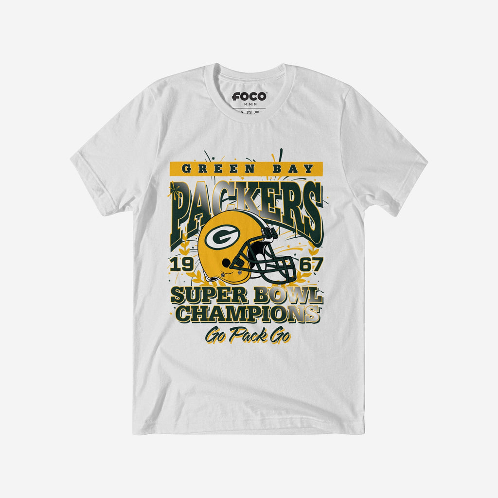 Green Bay Packers Super Bowl II Champions T-Shirt FOCO S - FOCO.com