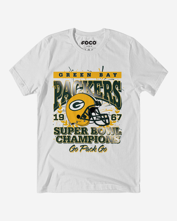 Green Bay Packers Super Bowl II Champions T-Shirt FOCO S - FOCO.com