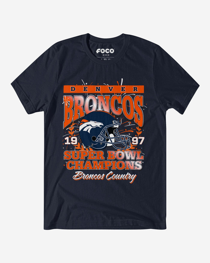 Denver Broncos Super Bowl XXXII Champions T-Shirt FOCO S - FOCO.com