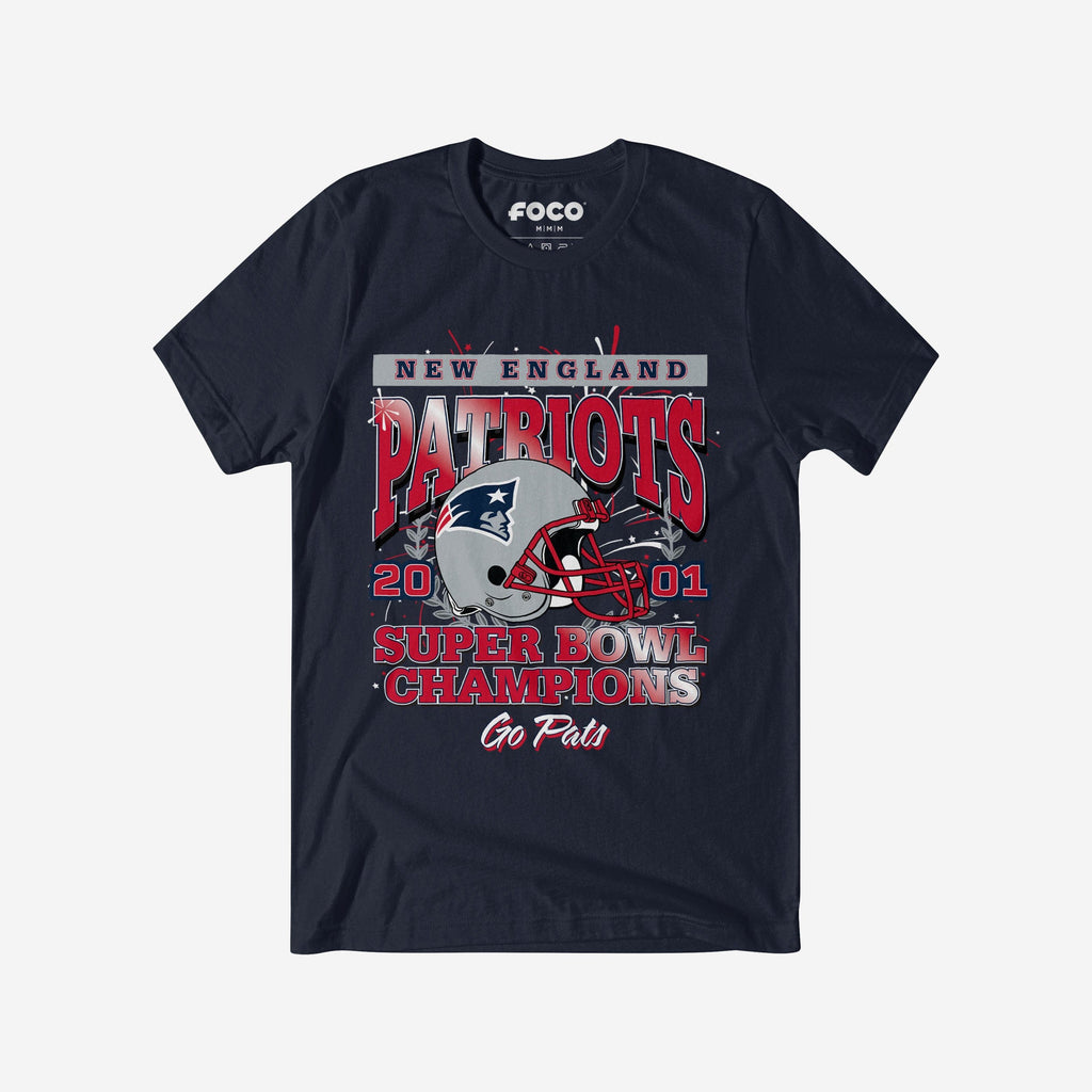 New England Patriots Super Bowl XXXVI Champions T-Shirt FOCO S - FOCO.com