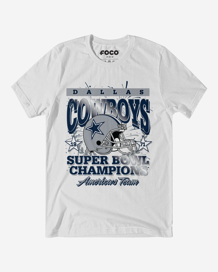 Dallas Cowboys Super Bowl VI Champions T-Shirt FOCO S - FOCO.com