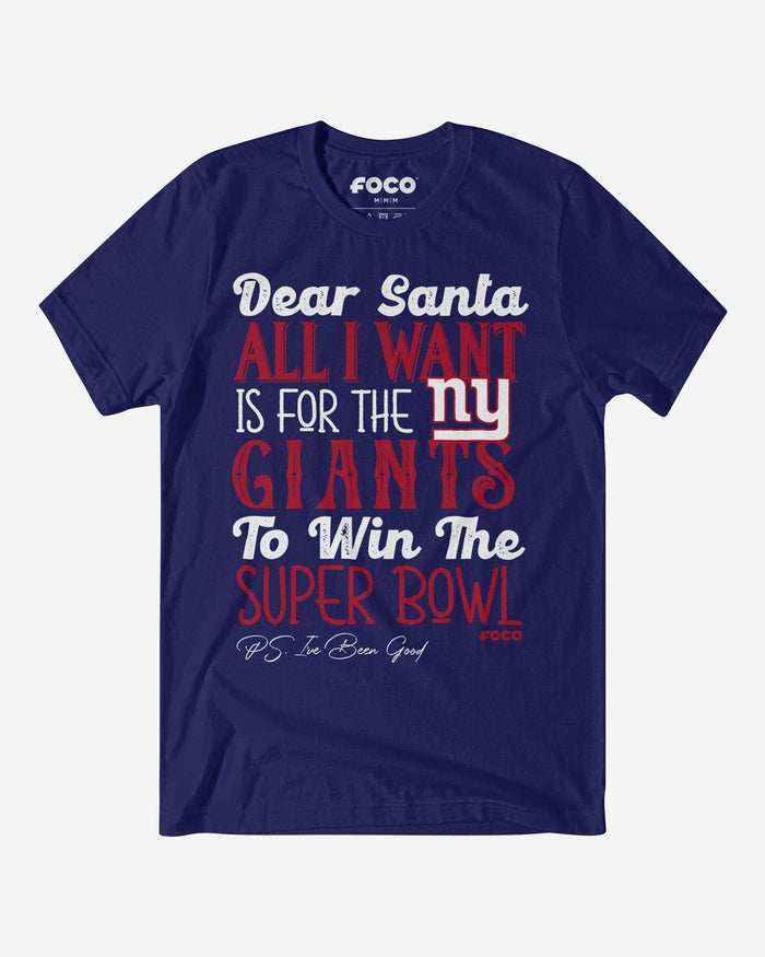 New York Giants All I Want T-Shirt FOCO S - FOCO.com