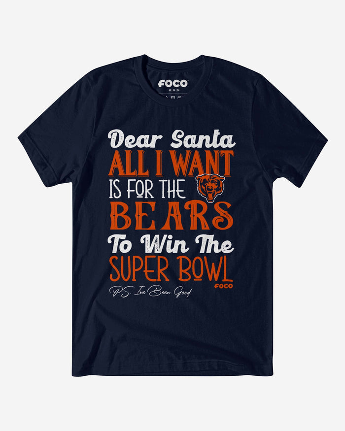 Chicago Bears All I Want T-Shirt FOCO S - FOCO.com