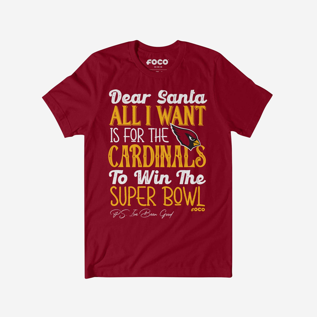 Arizona Cardinals All I Want T-Shirt FOCO S - FOCO.com