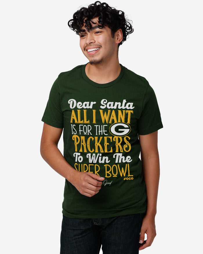 Green Bay Packers All I Want T-Shirt FOCO - FOCO.com