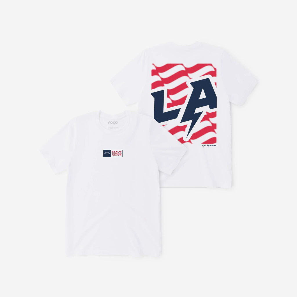 Los Angeles Chargers American Heritage T-Shirt FOCO S - FOCO.com