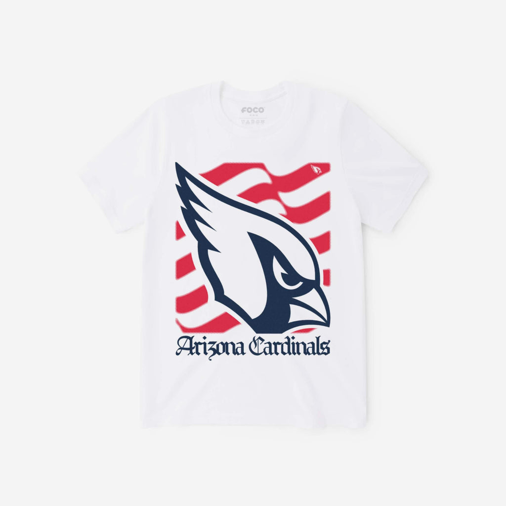 Arizona Cardinals American Heritage Wordmark T-Shirt FOCO S - FOCO.com
