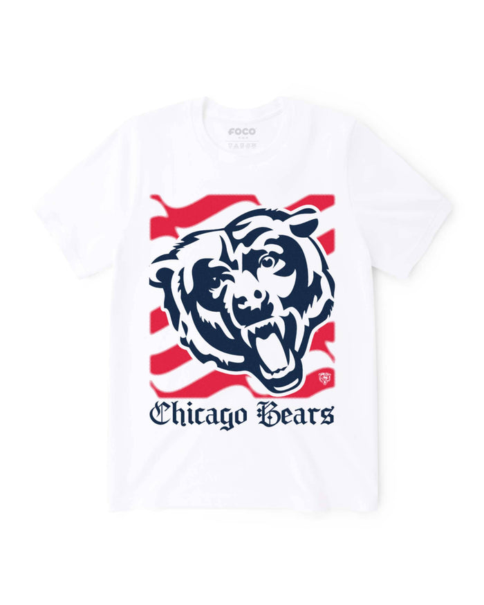 Chicago Bears American Heritage Wordmark T-Shirt FOCO S - FOCO.com