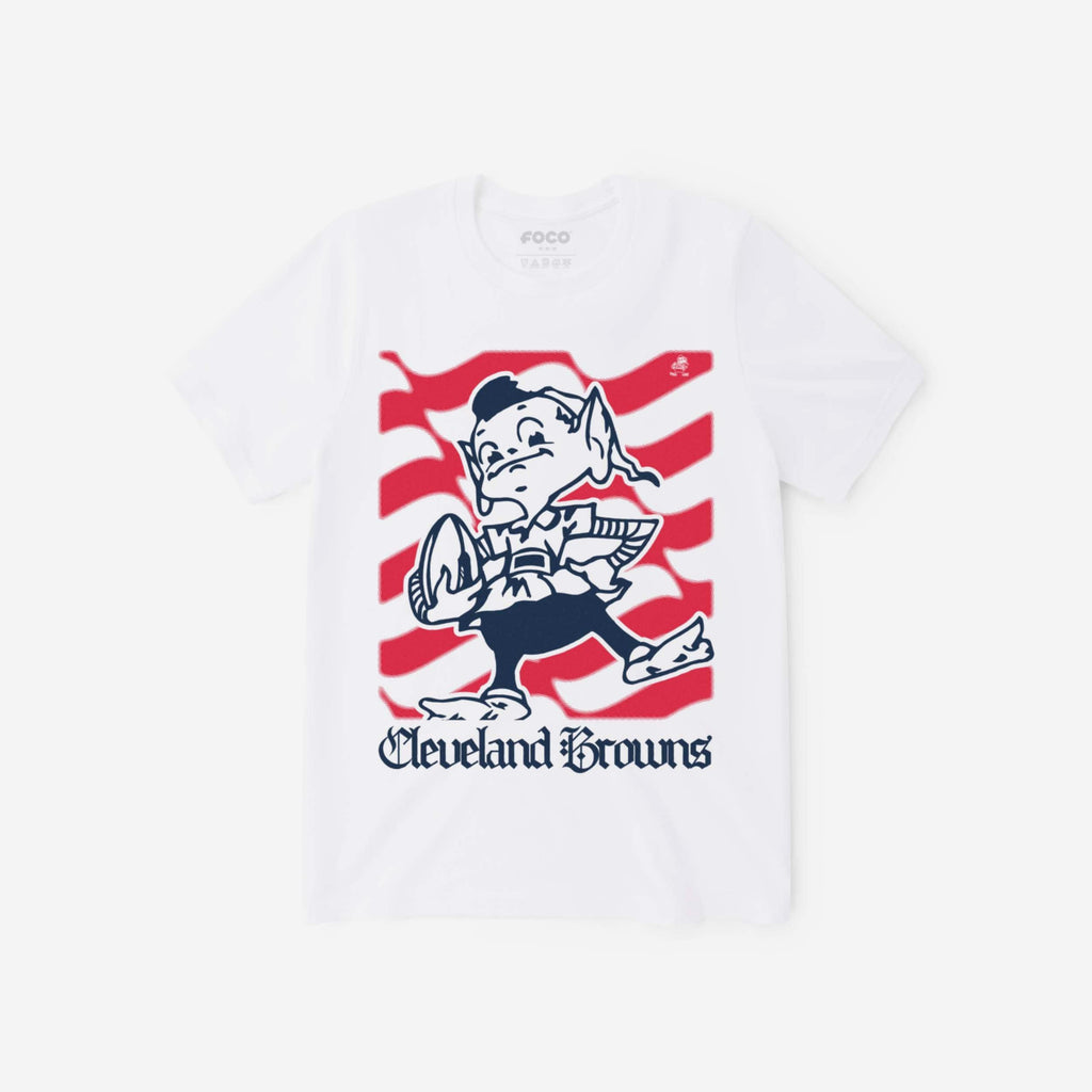 Cleveland Browns American Heritage Wordmark T-Shirt FOCO S - FOCO.com
